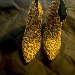 Women's cheetah print boots